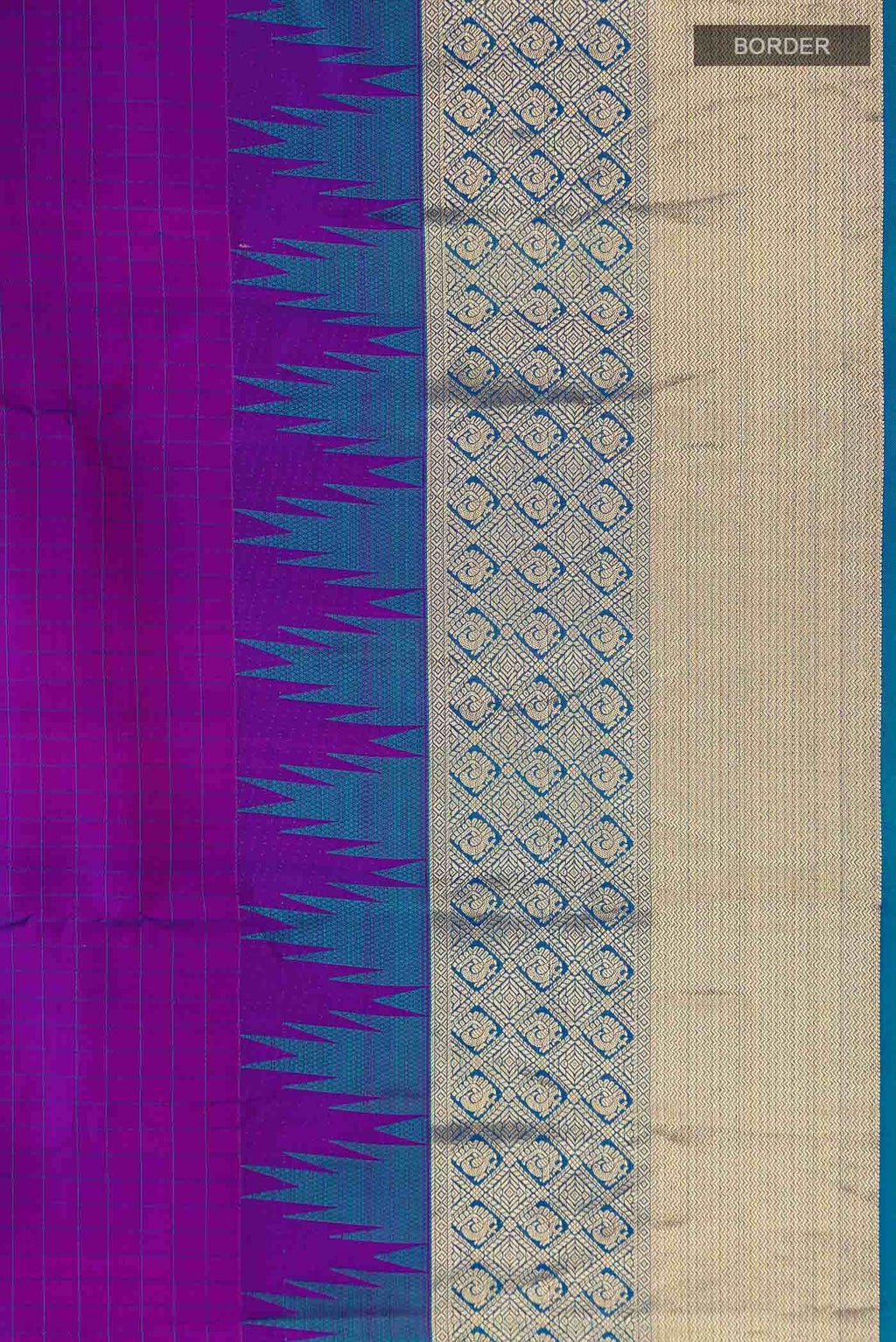 Purple Kanchipuram Silk Saree