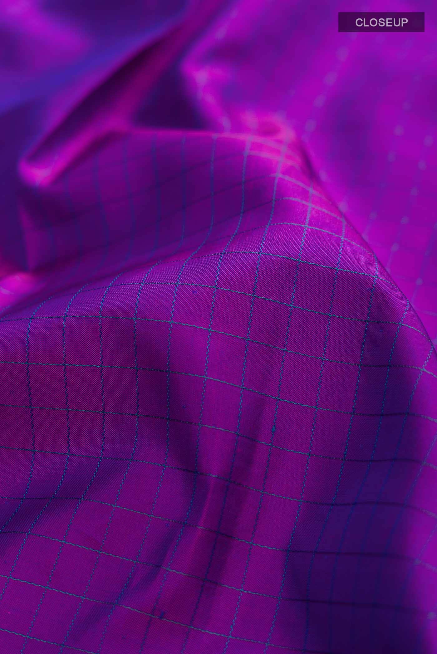 Purple Kanchipuram Silk Saree