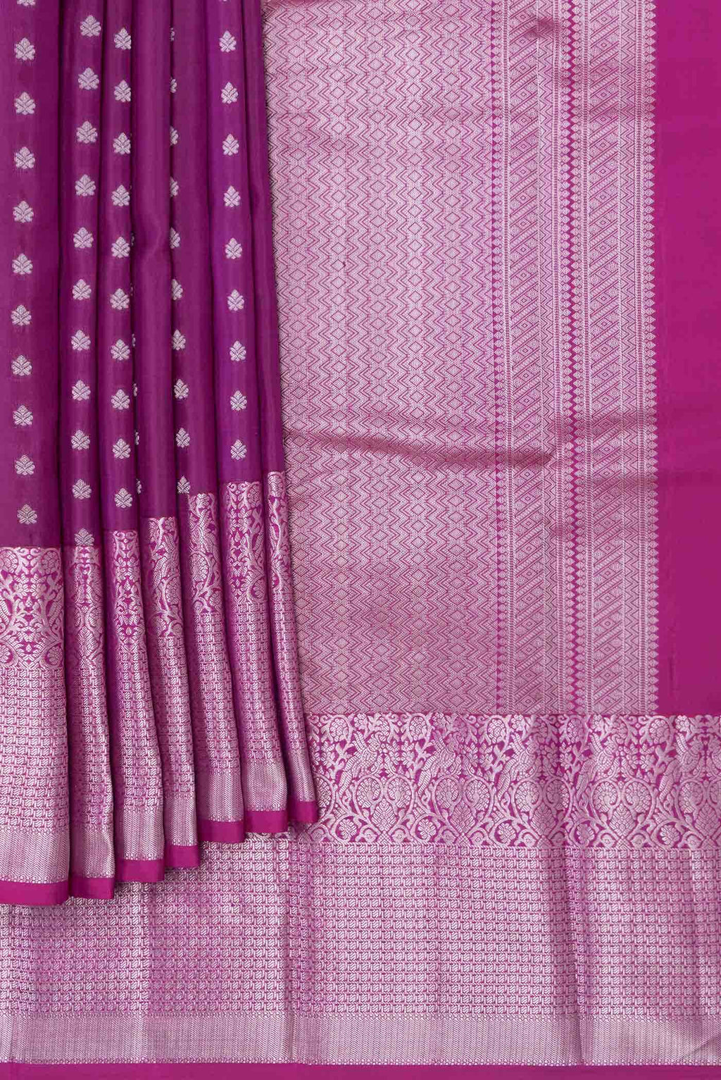 Purple Dual Tone Kanchipuram Silk Saree
