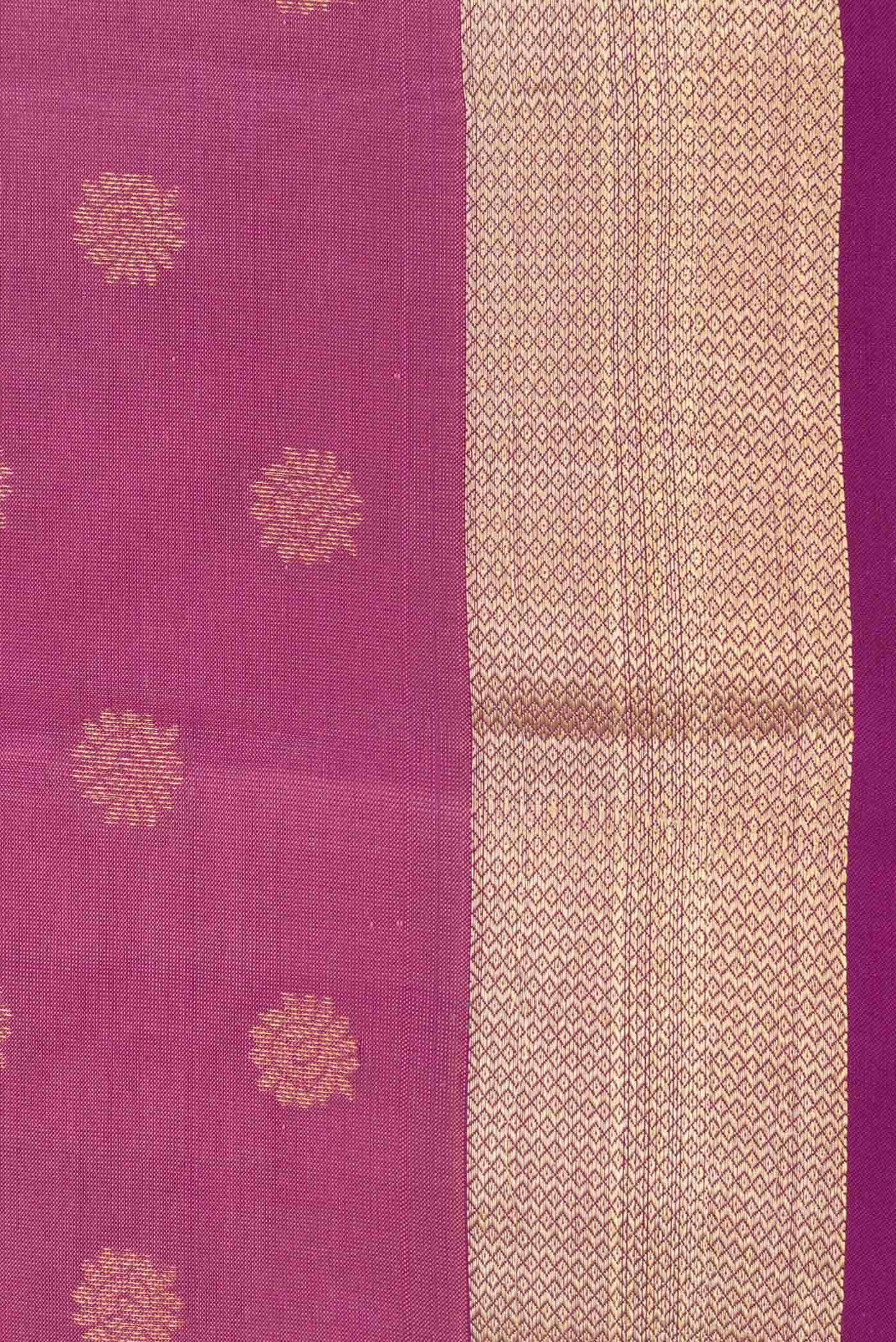 Pink Dual Tone Kanchipuram Silk Saree