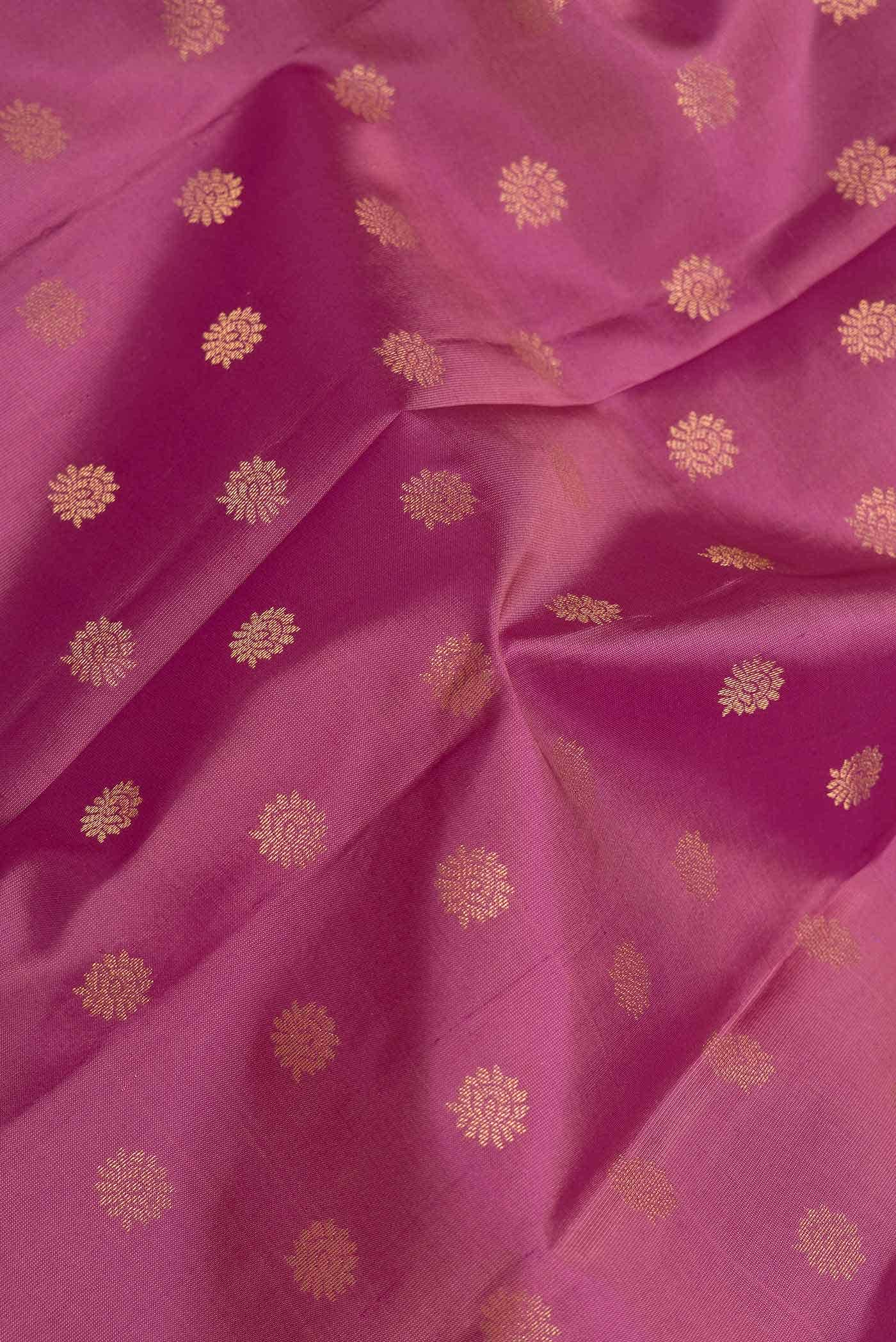 Pink Dual Tone Kanchipuram Silk Saree