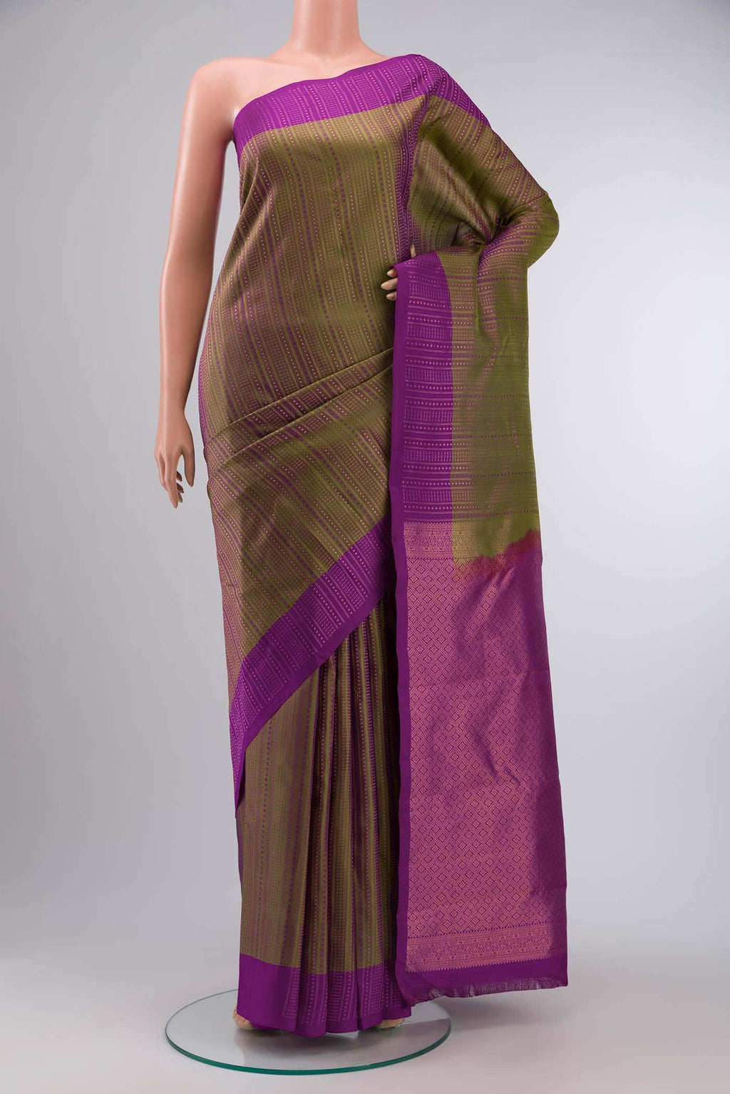 Multi Kanchipuram Silk Saree