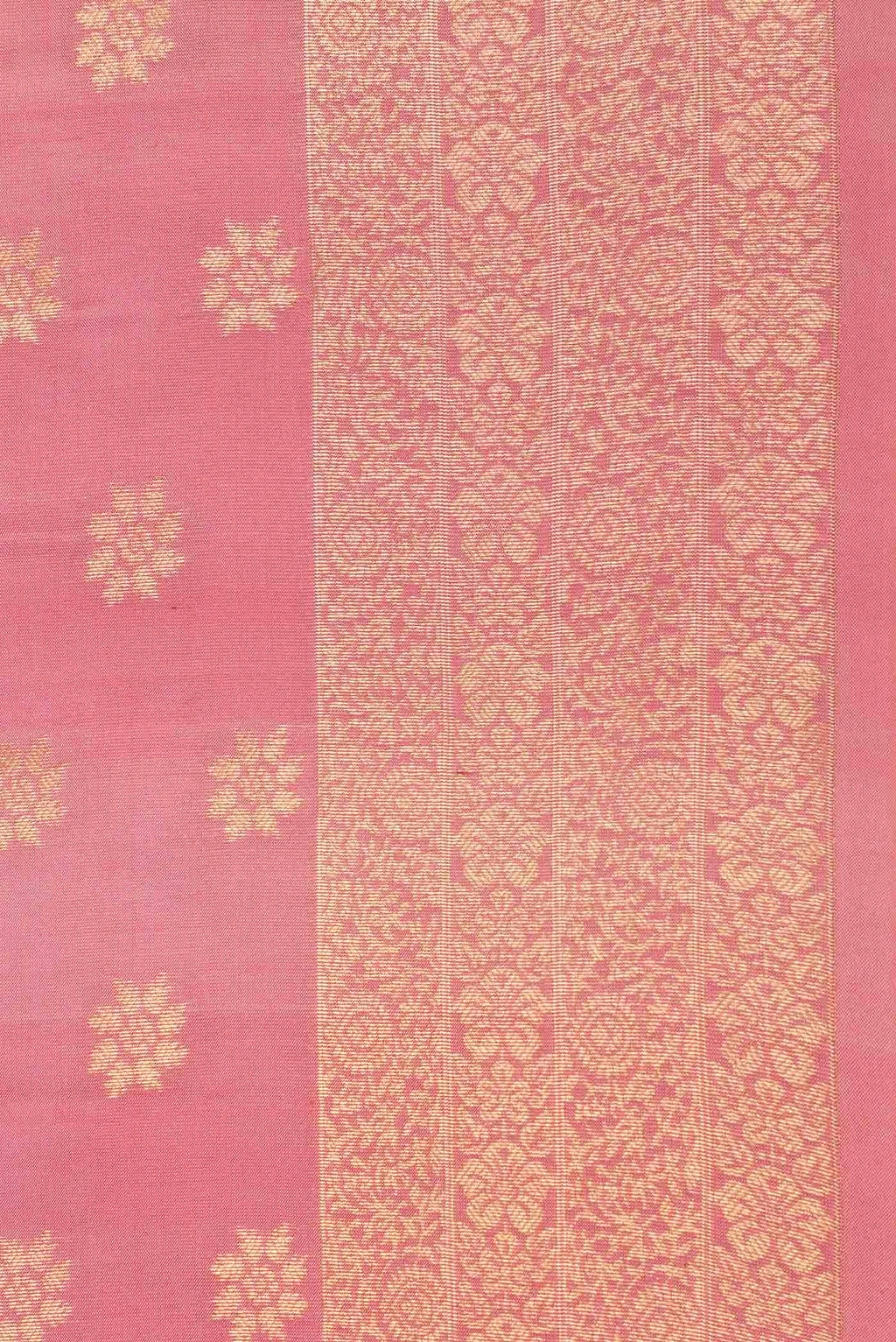 Pink Dual Tone Kanchipuram Silk Saree
