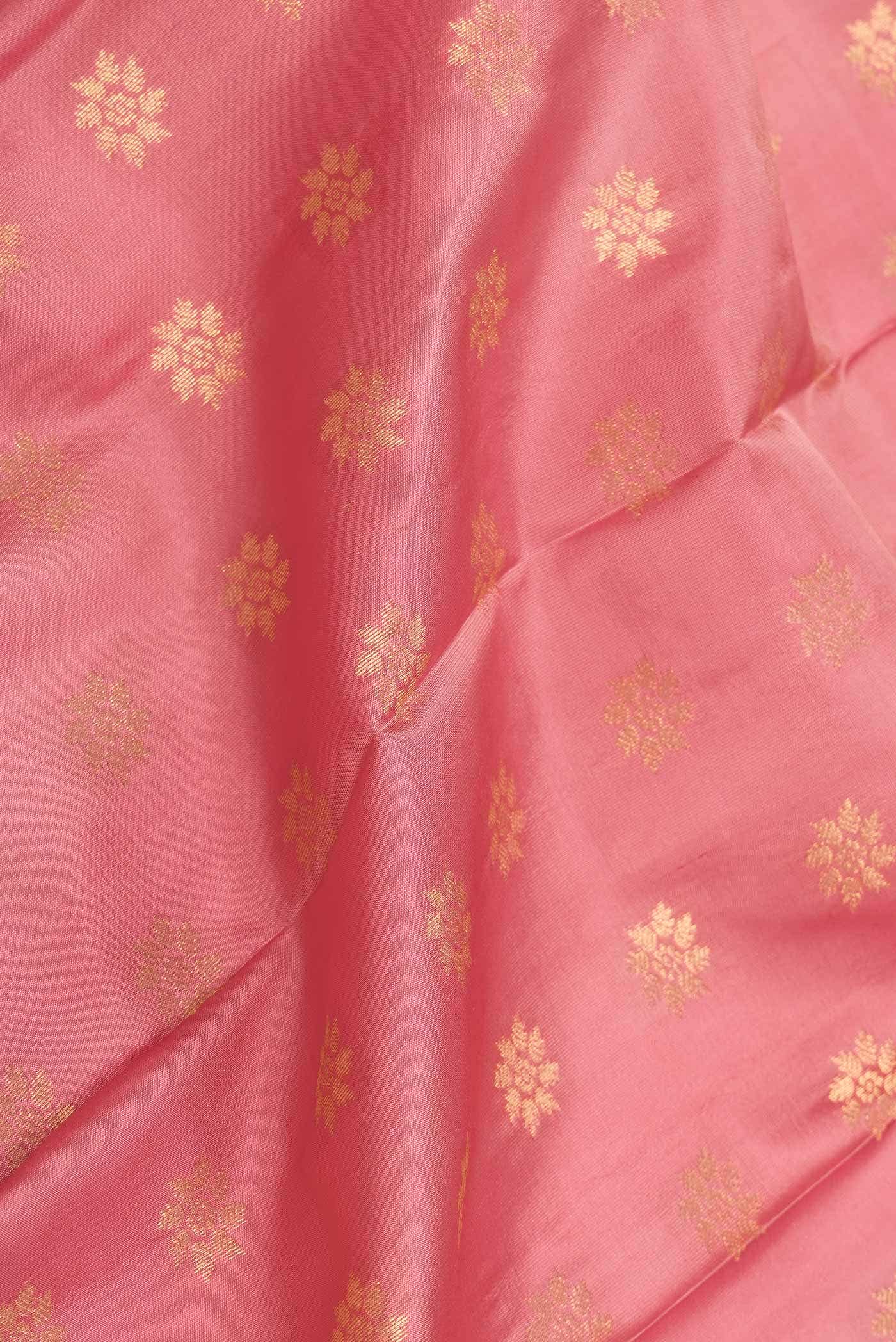 Pink Dual Tone Kanchipuram Silk Saree