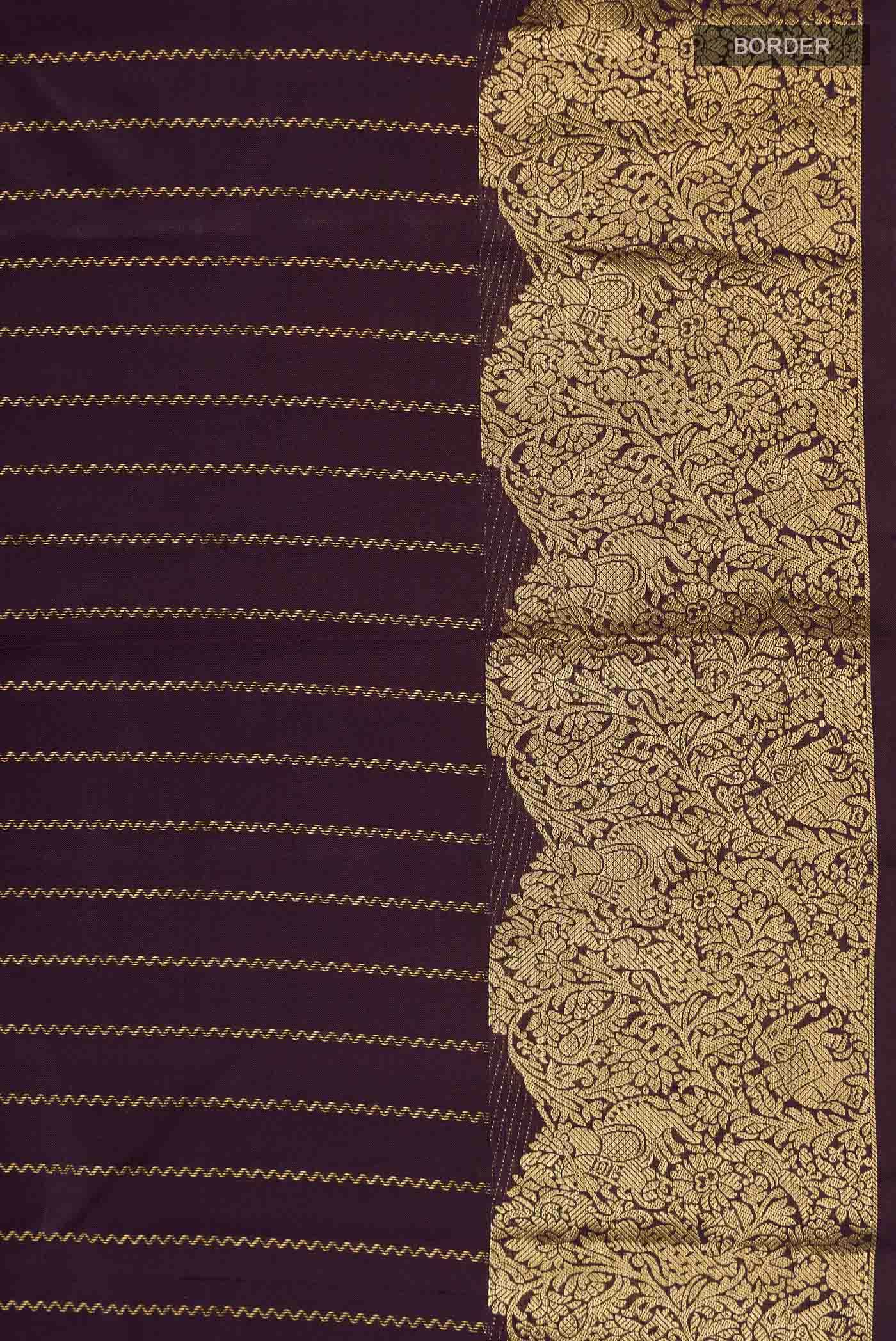 Purple Kanchipuram Silk Saree