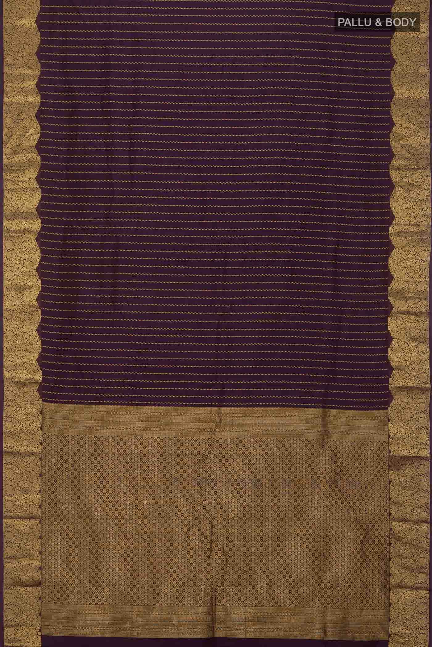 Purple Kanchipuram Silk Saree