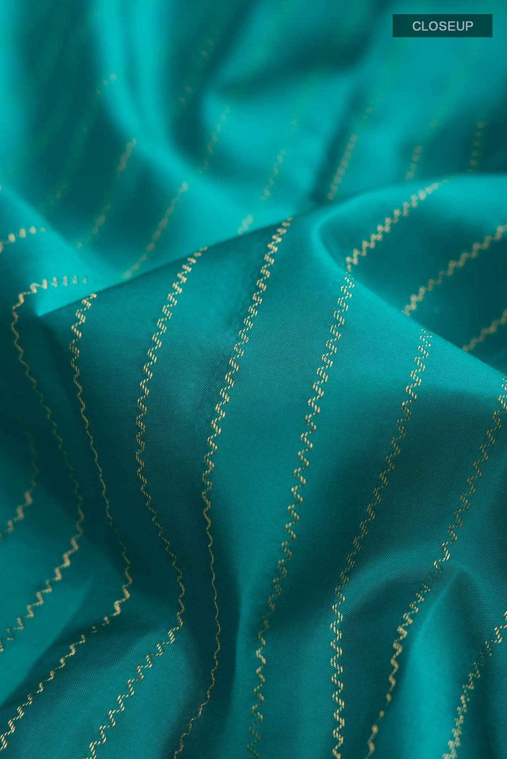 Teal Kanchipuram Silk Saree