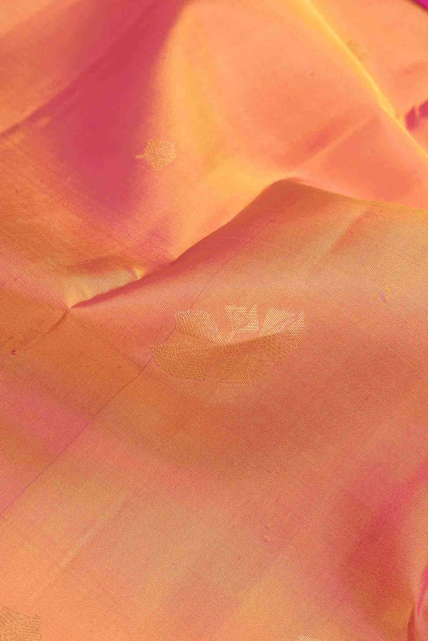 Mustard Dual Tone Kanchipuram Silk Saree
