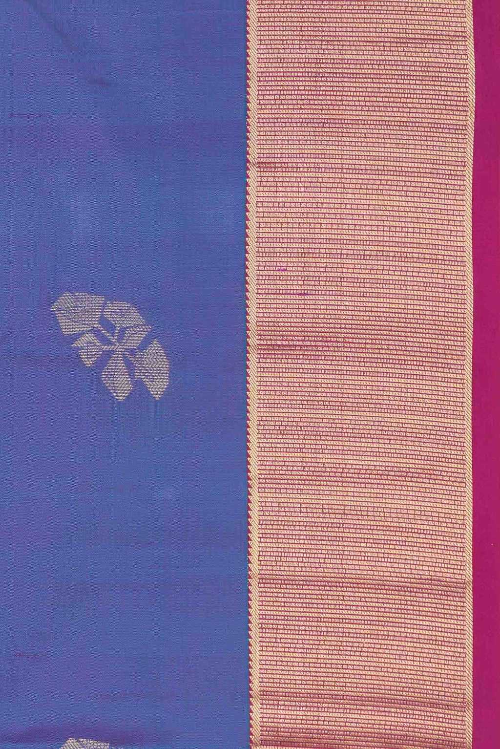 Peacock Blue Dual Tone Kanchipuram Silk Saree