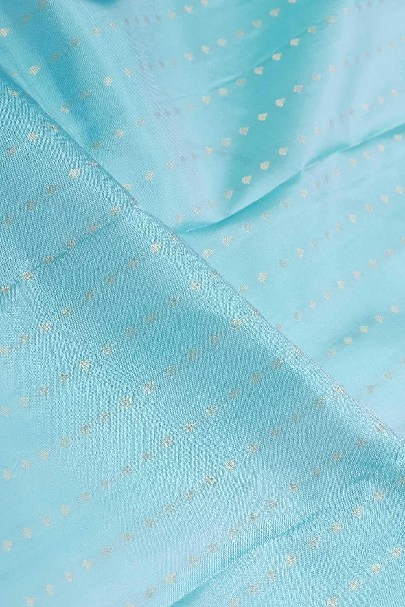 Light Blue Dual Tone Kanchipuram Silk Saree