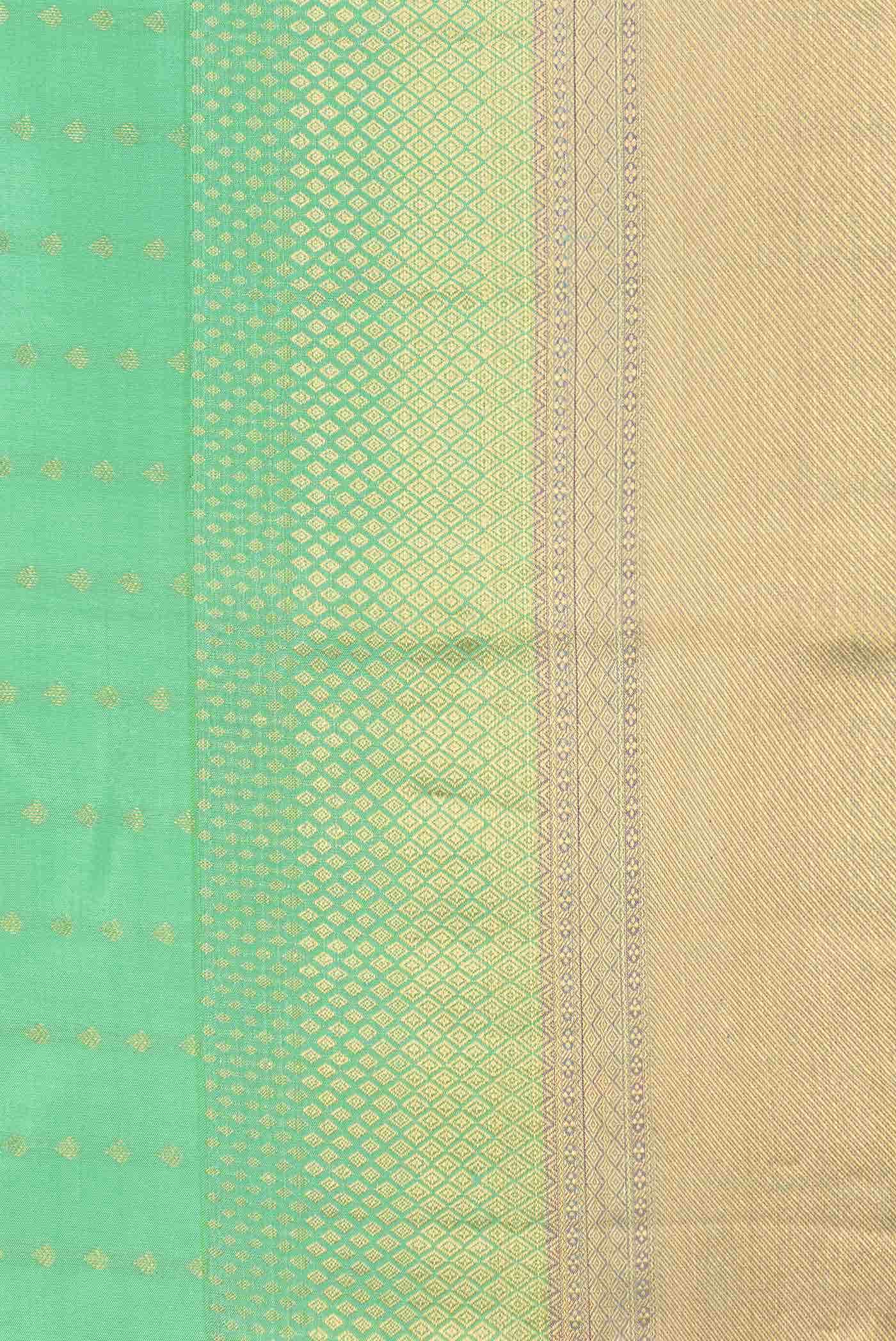 Green Dual Tone Kanchipuram Silk Saree