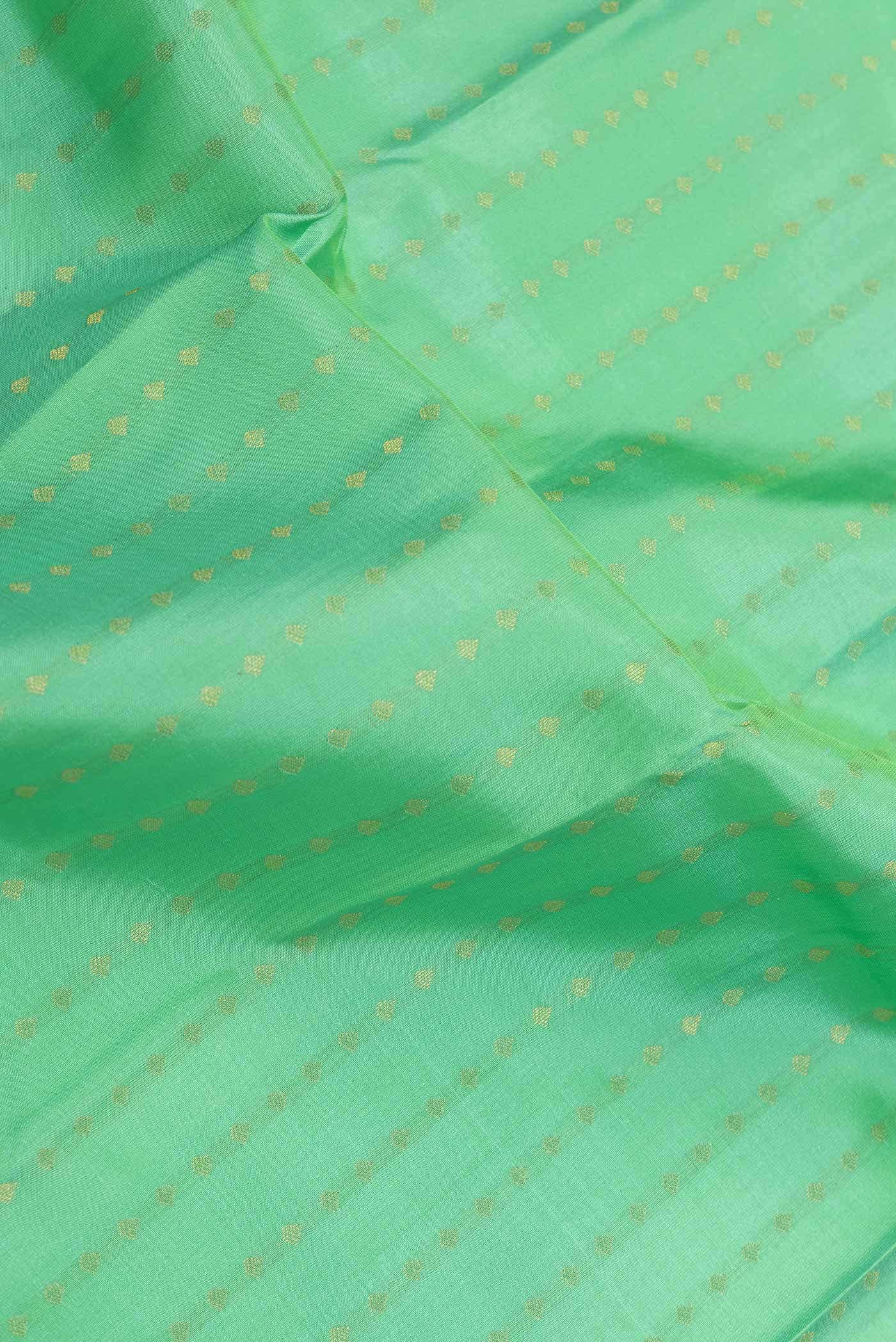Green Dual Tone Kanchipuram Silk Saree