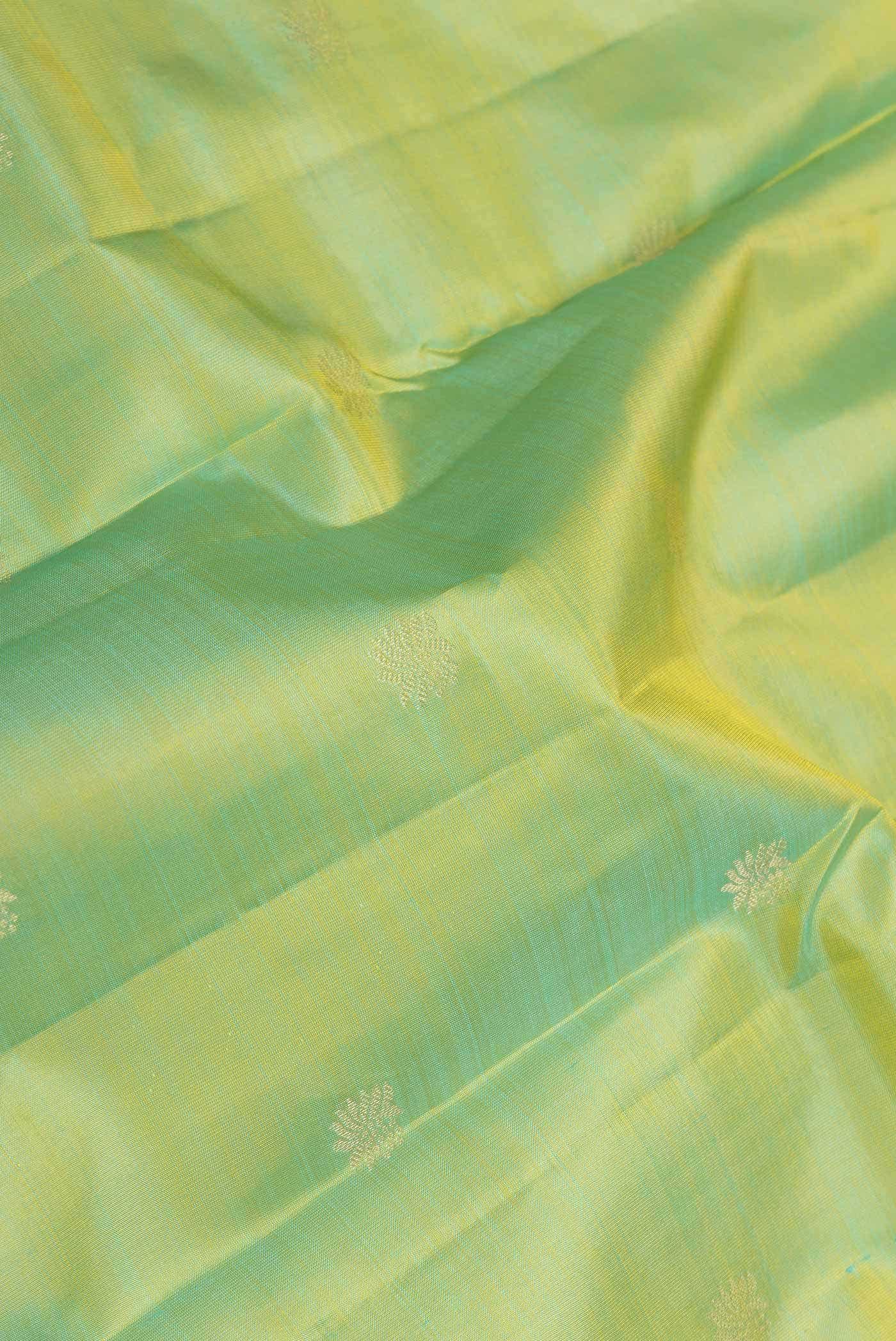 Light Green Dual Tone Kanchipuram Silk Saree