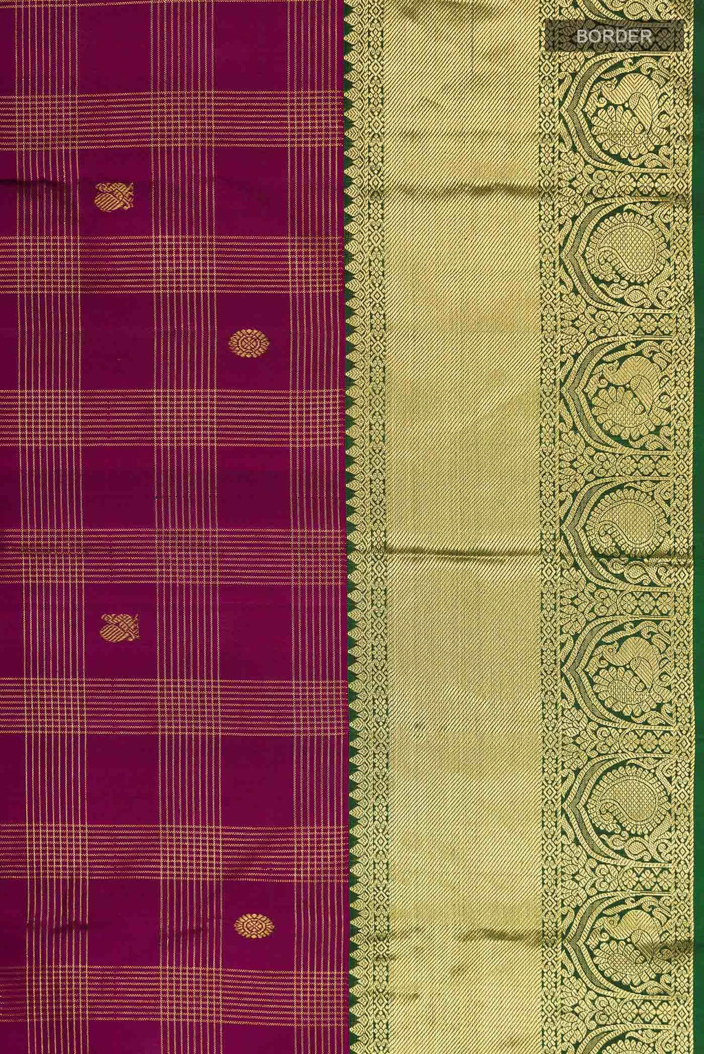 Magenta Kanchipuram Silk Saree