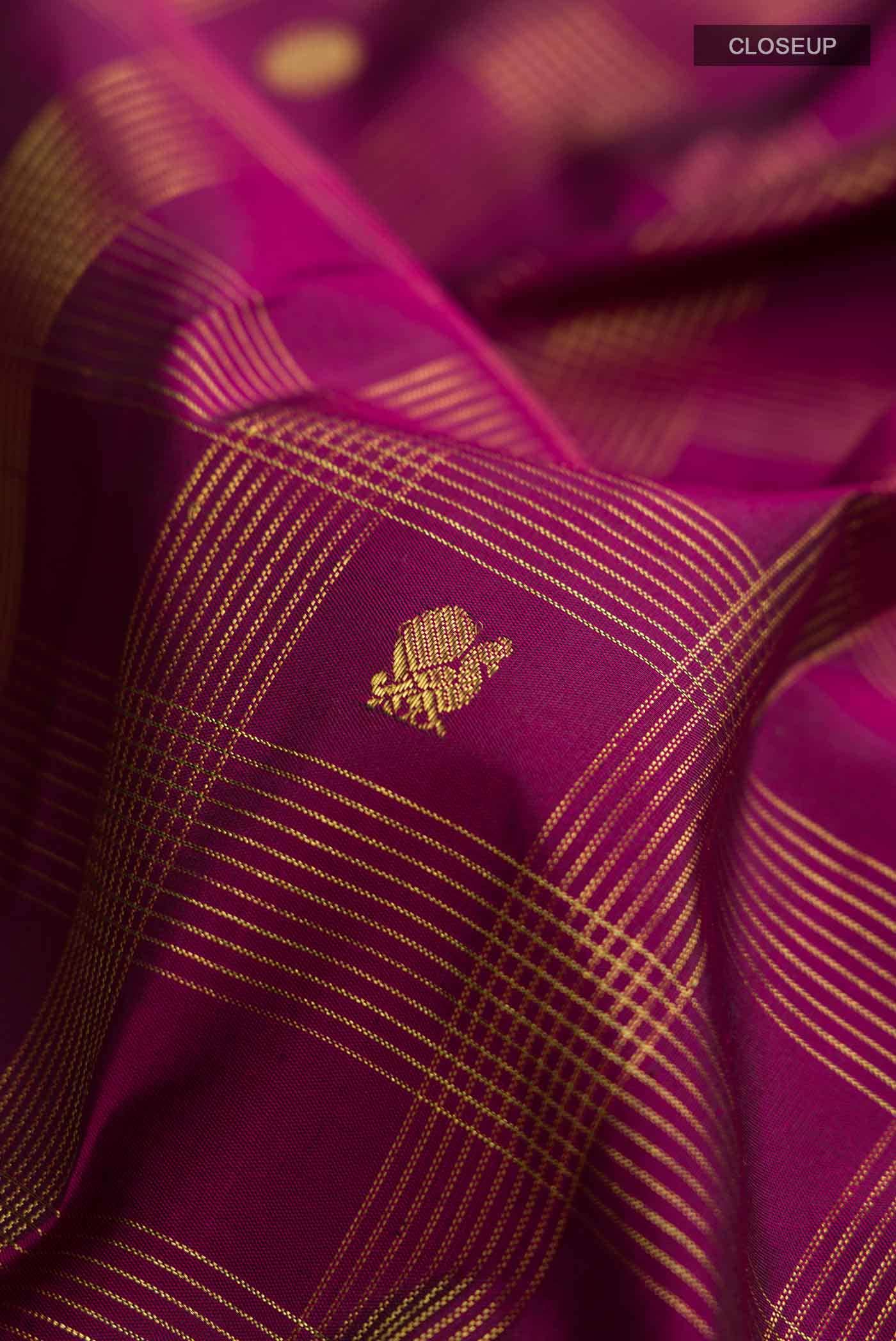 Magenta Kanchipuram Silk Saree