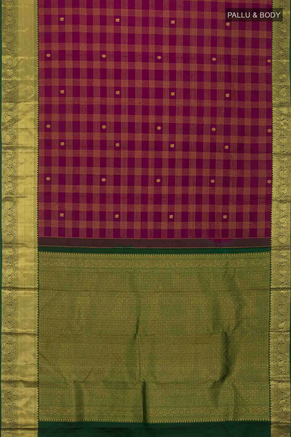 Magenta Kanchipuram Silk Saree