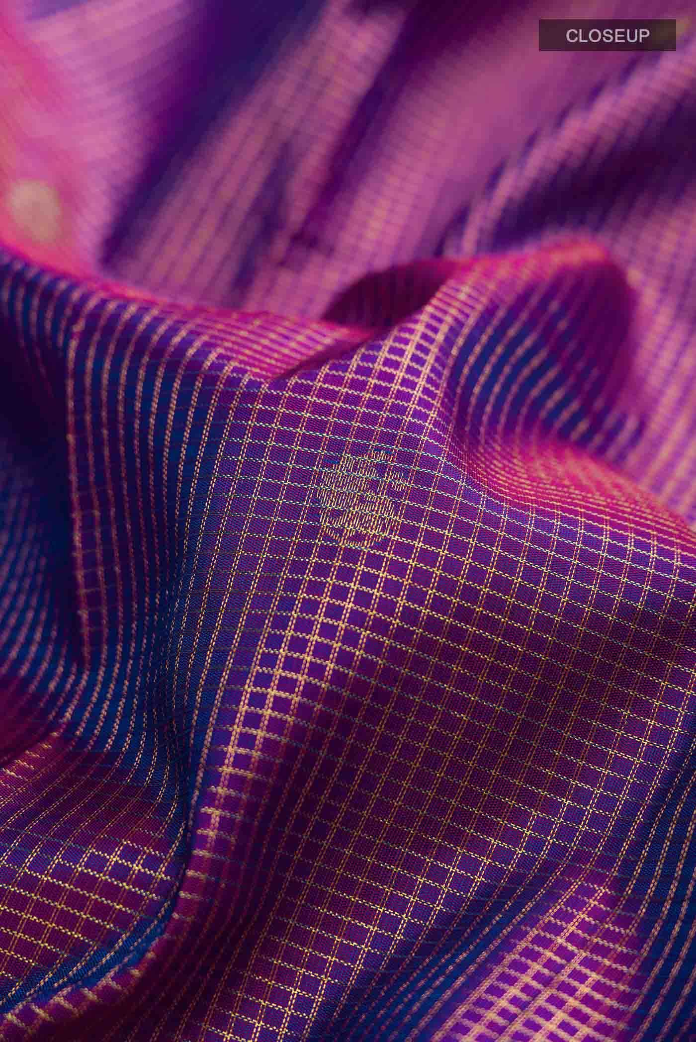 Purple Kanchipuram Silk Saree