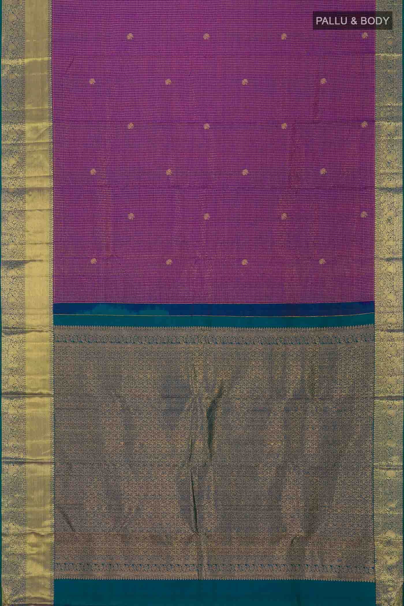 Purple Kanchipuram Silk Saree