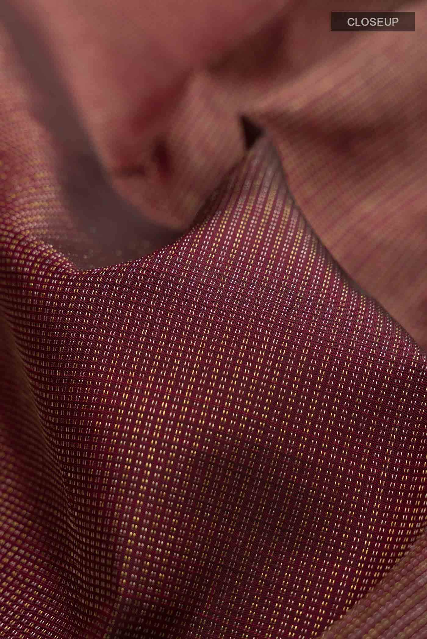 Maroon Kanchipuram Silk Saree