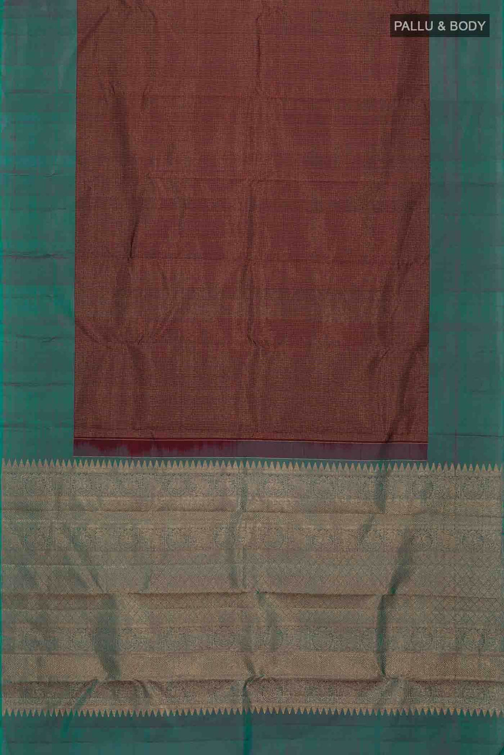 Maroon Kanchipuram Silk Saree
