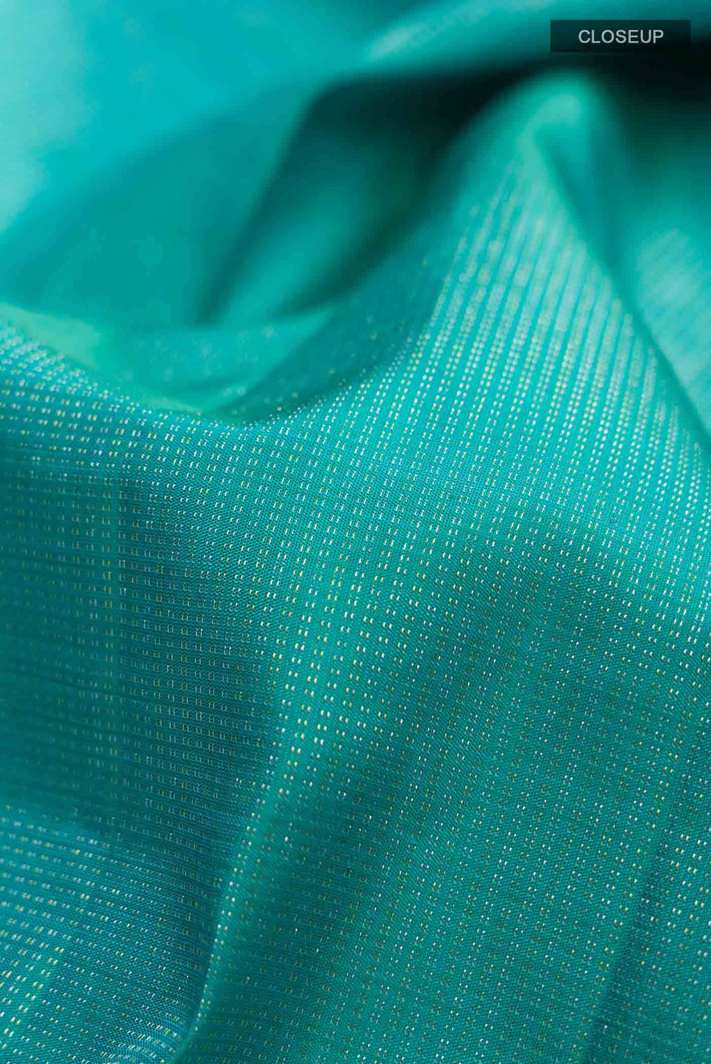 Turquoise Kanchipuram Silk Saree