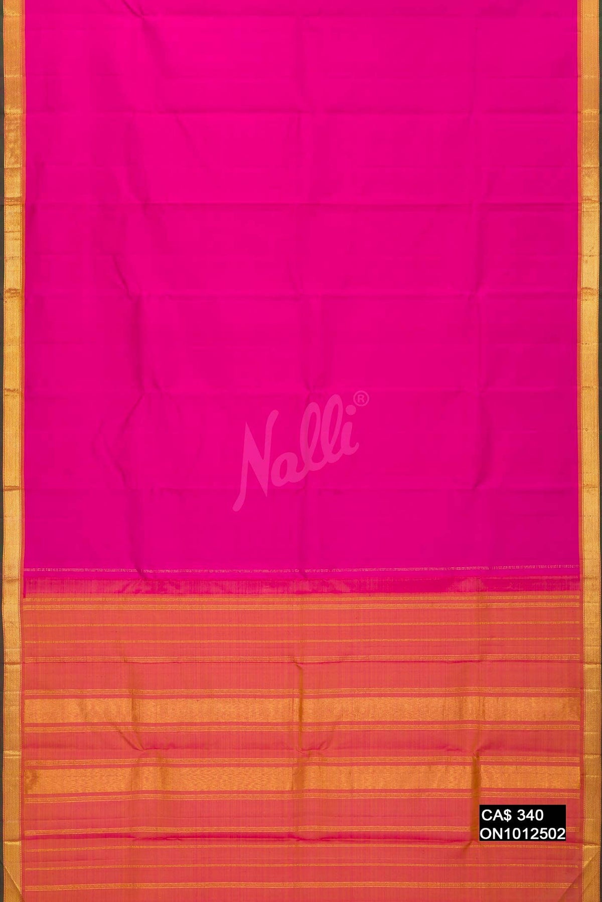 Pink Kanchipuram Silk Saree