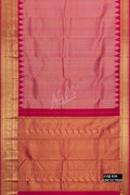 Pink with Red Dual Tone Kanchipuram Silk Saree