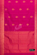 Dark Pink Kanchipuram Silk Saree