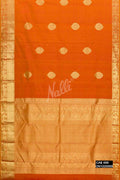 Mustard Kanchipuram Silk Saree