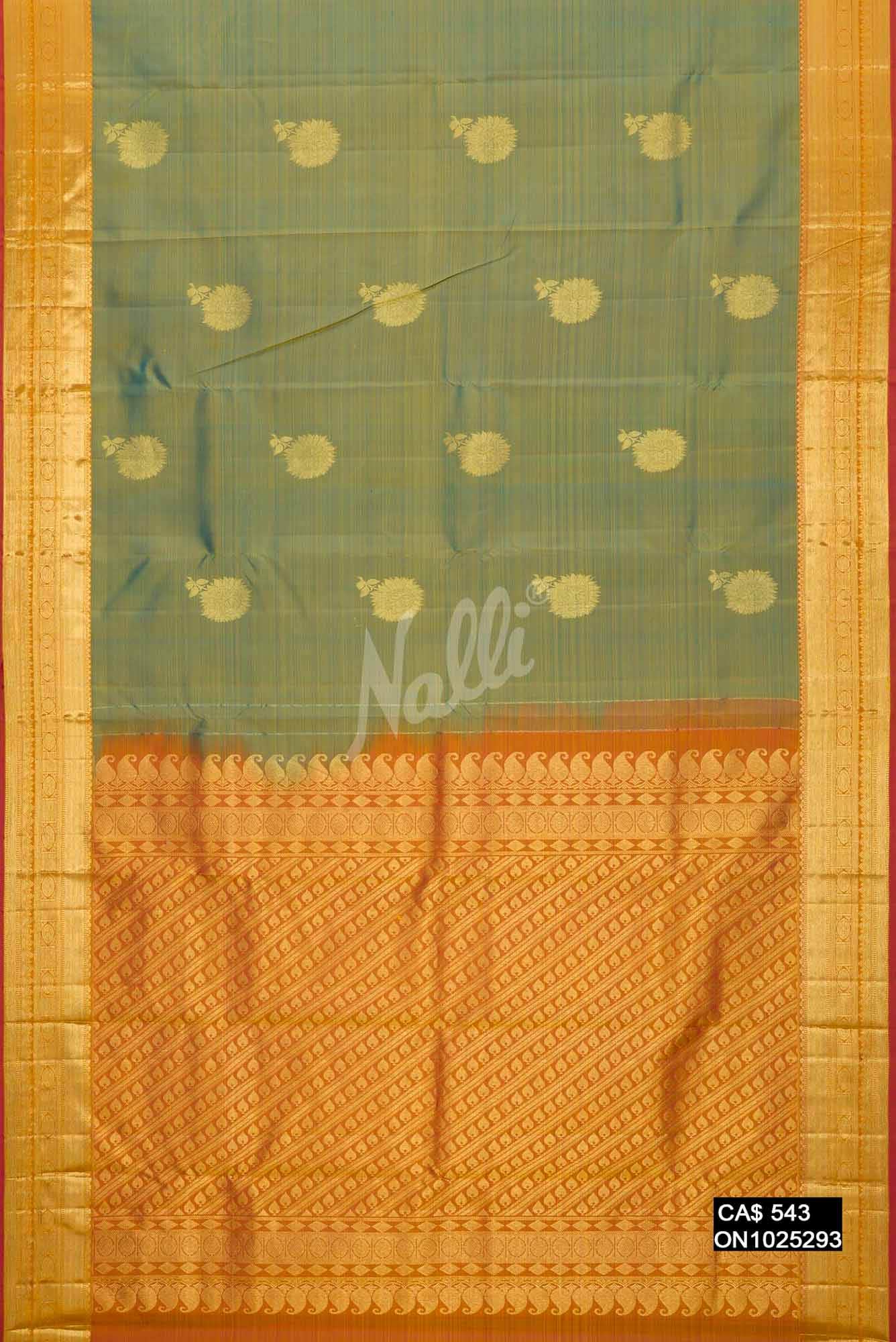 Blue Kanchipuram Silk Saree