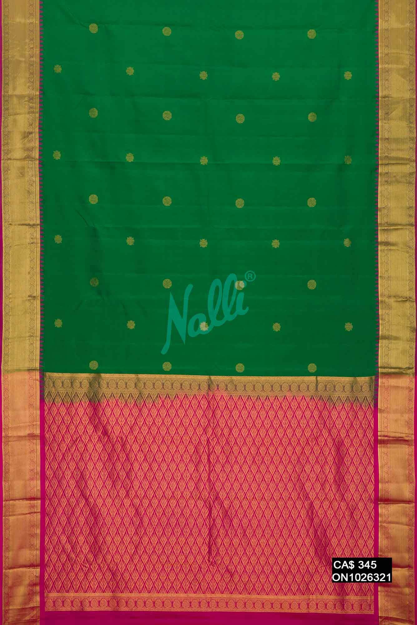 Green Kanchipuram Silk Saree