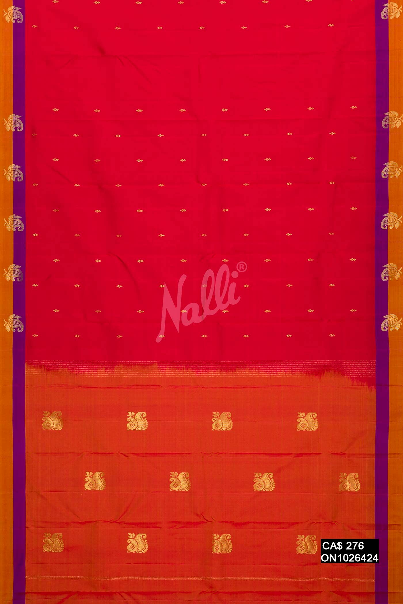 Red Kanchipuram Silk Saree