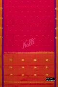 Dark Pink Kanchipuram Silk Saree