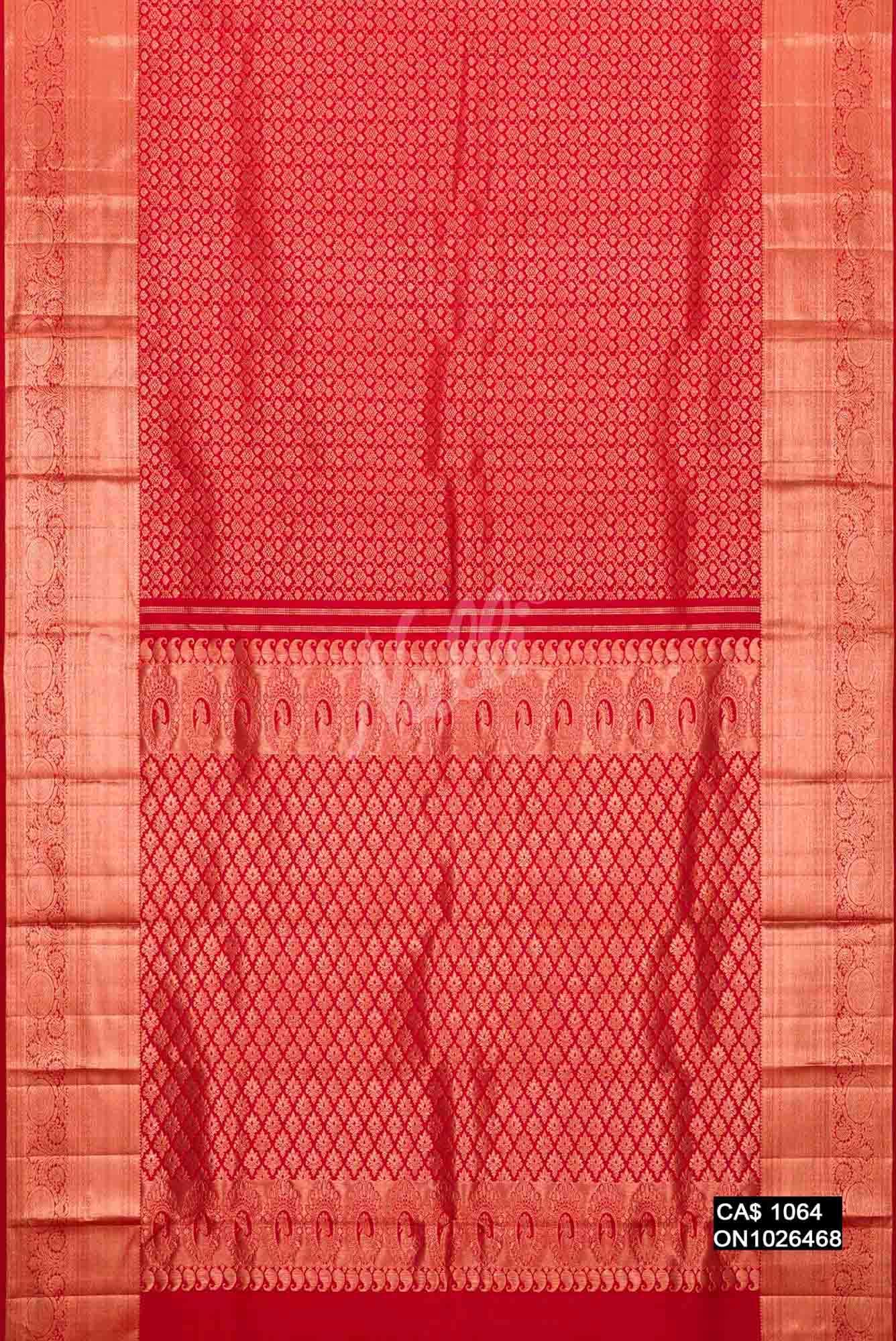 Red Kanchipuram Silk Saree