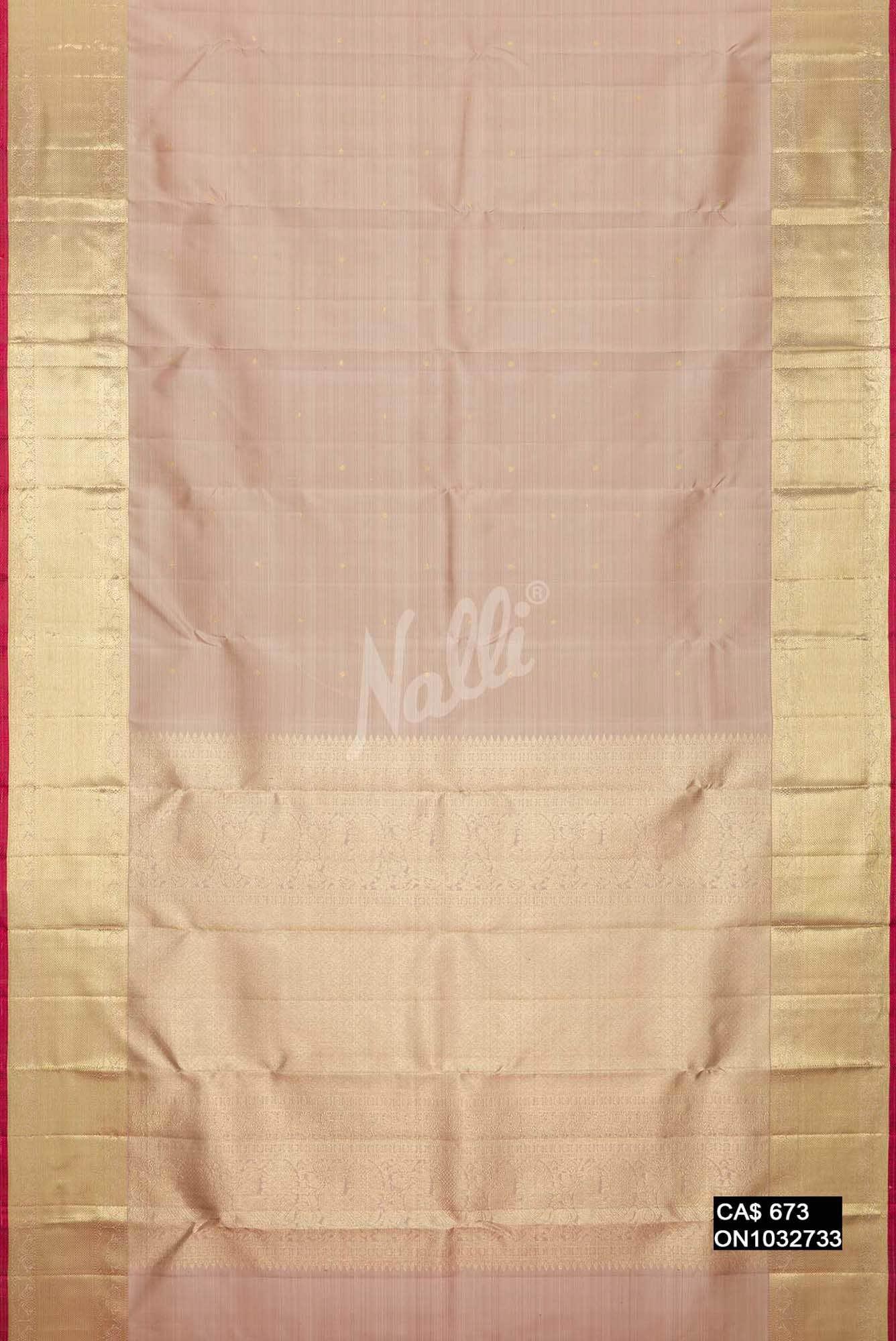 Brown Kanchipuram Silk Saree