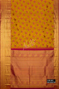 Mustard Kanchipuram Silk Saree