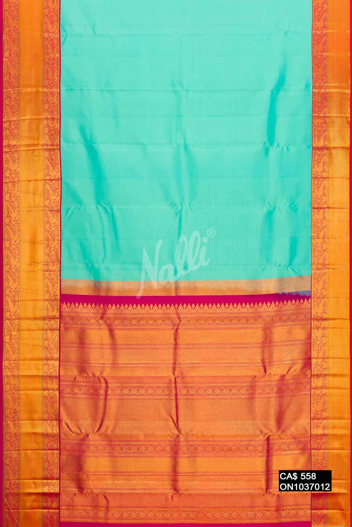 Blue Kanchipuram Silk Saree