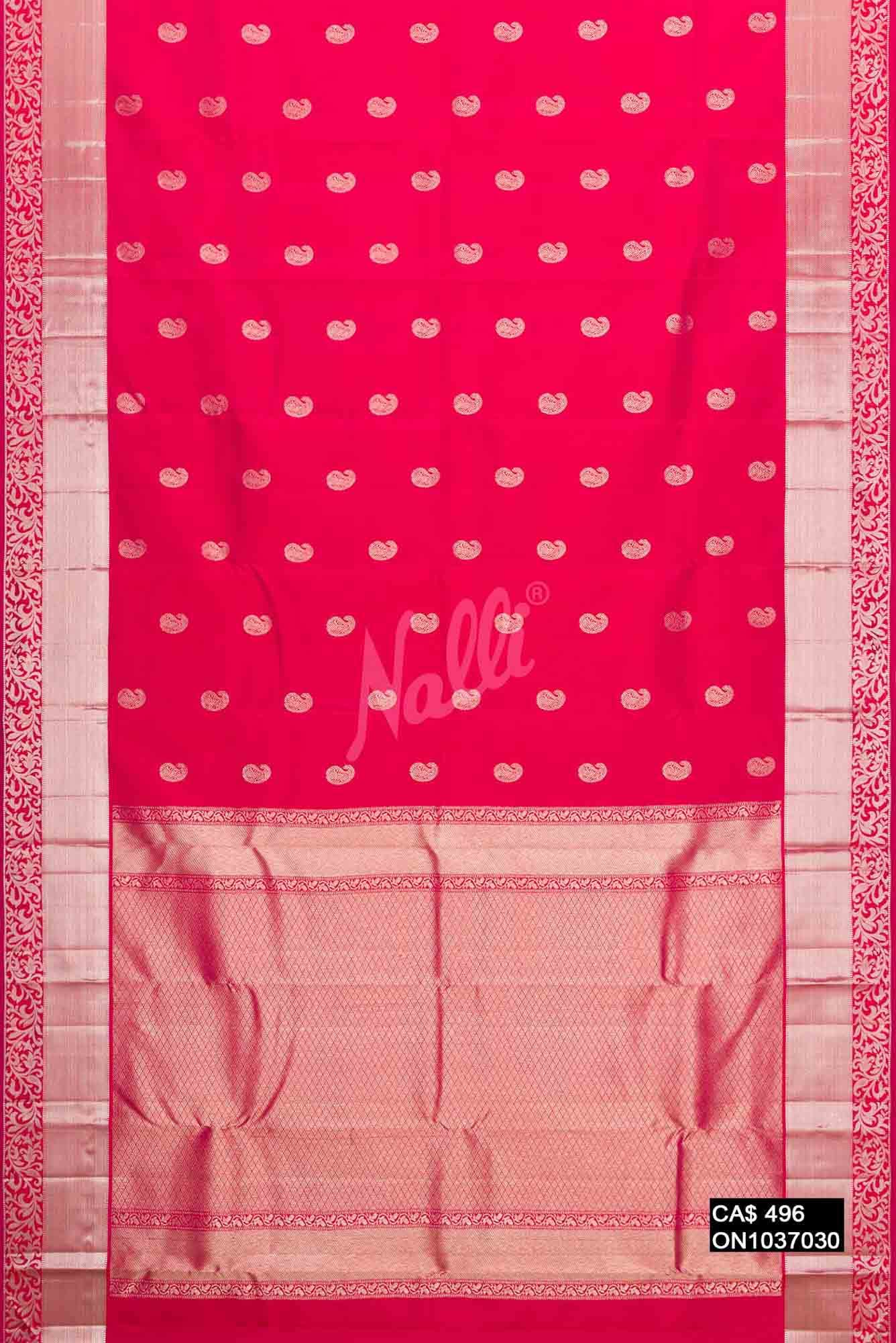 Pink Kanchipuram Silk Saree
