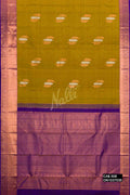 Mehandi Green Kanchipuram Silk Saree