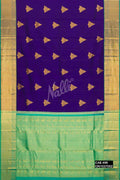 Navy Blue Kanchipuram Silk Saree