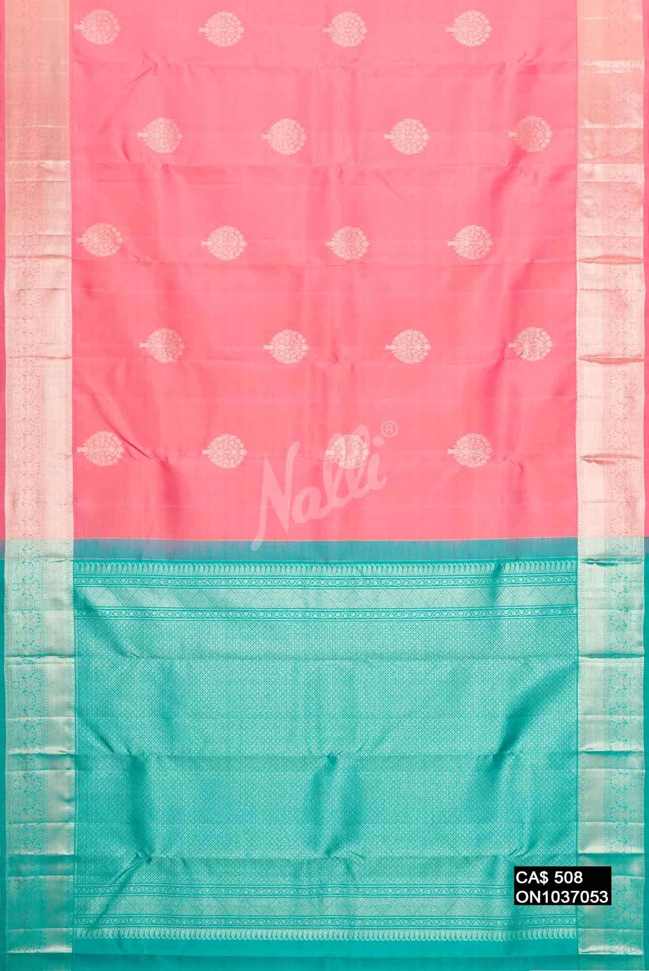 Pink Kanchipuram Silk Saree