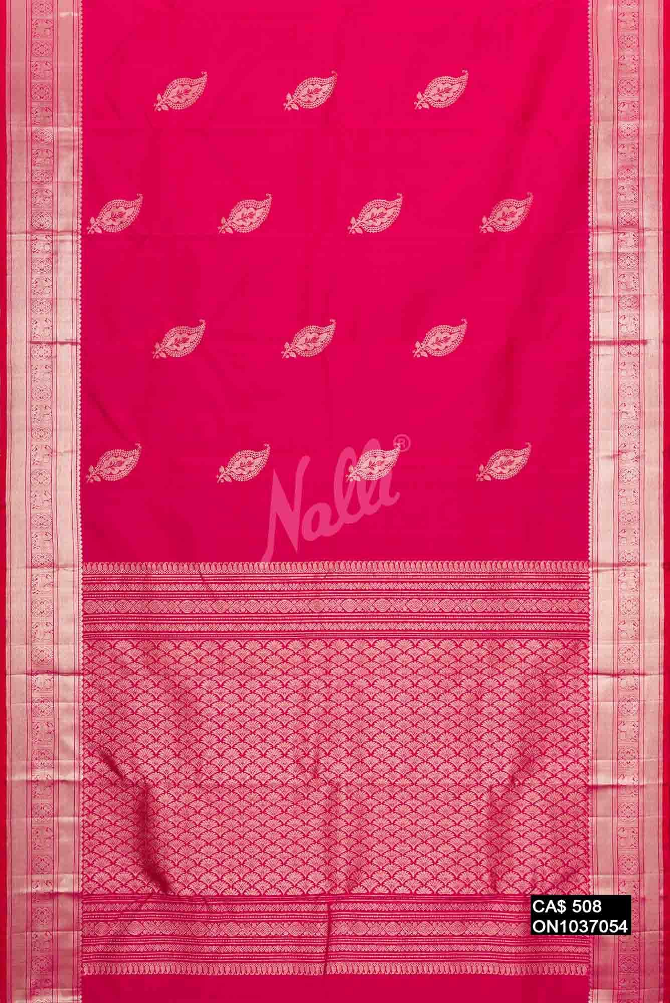 Pink Kanchipuram Silk Saree