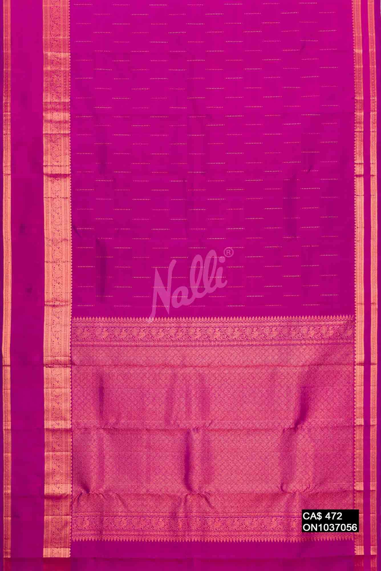 Purple Kanchipuram Silk Saree