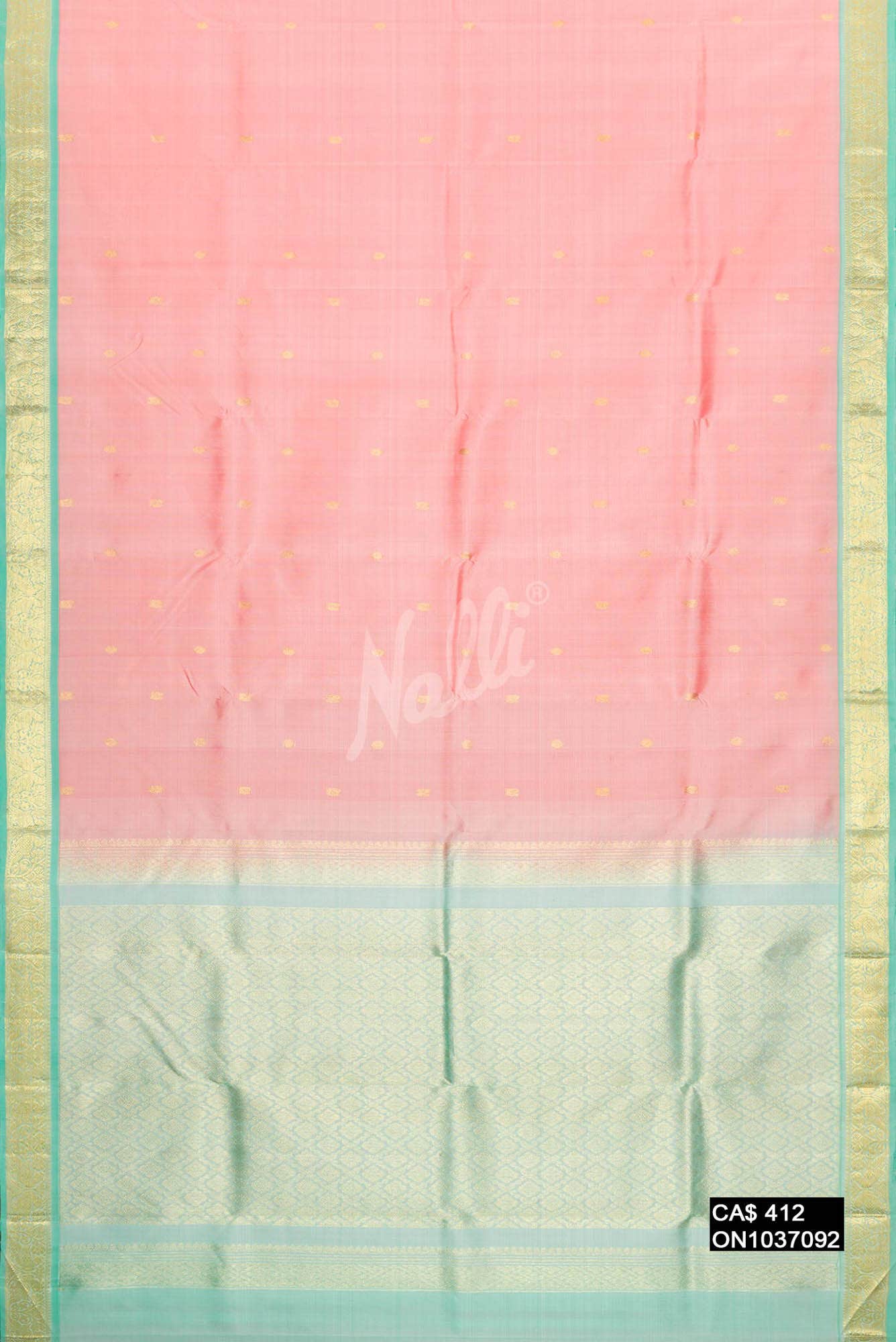Pink Kanchipuram Silk Saree