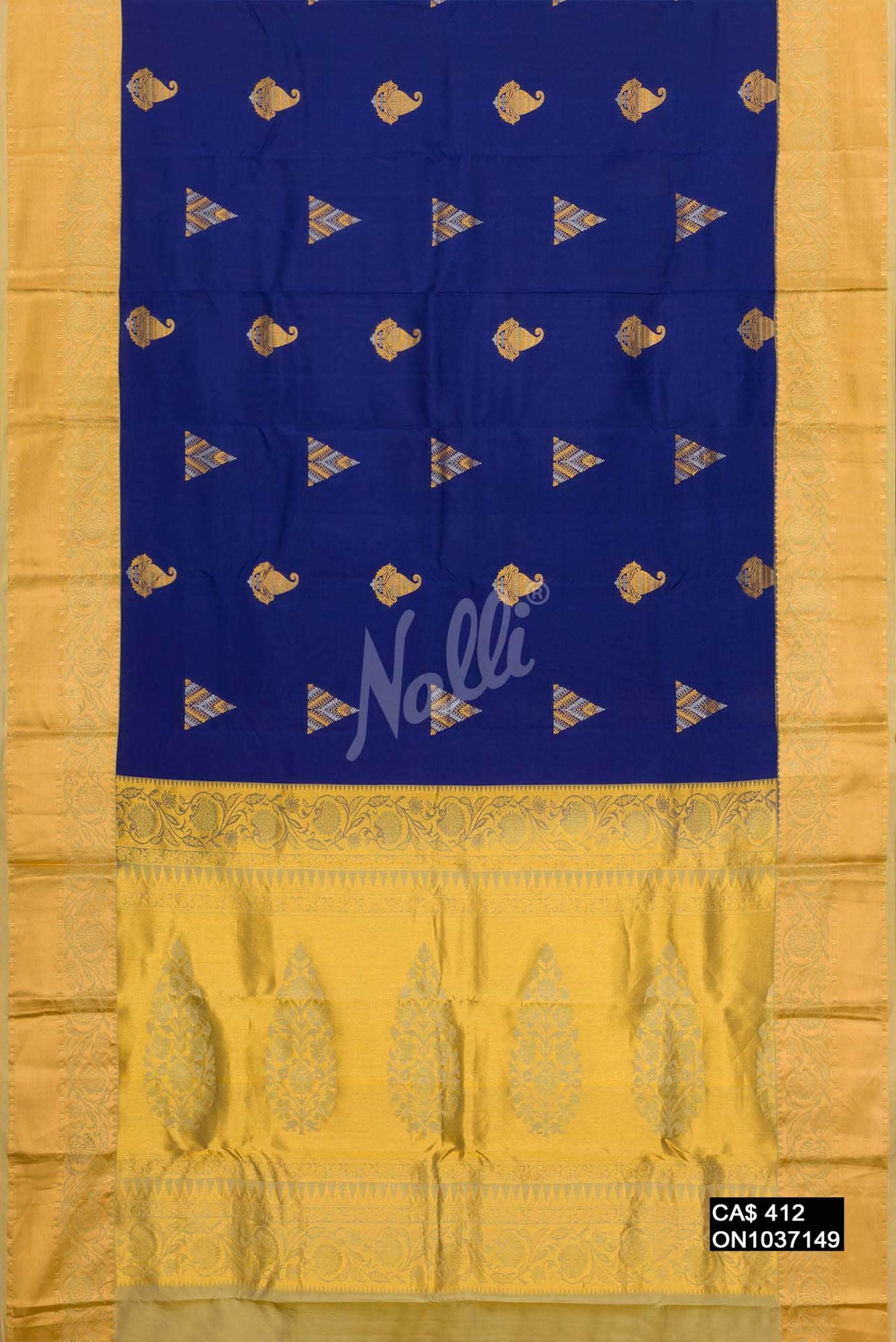 Royal Blue Kanchipuram Silk Saree