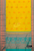 Yellow Kanchipuram Silk Saree