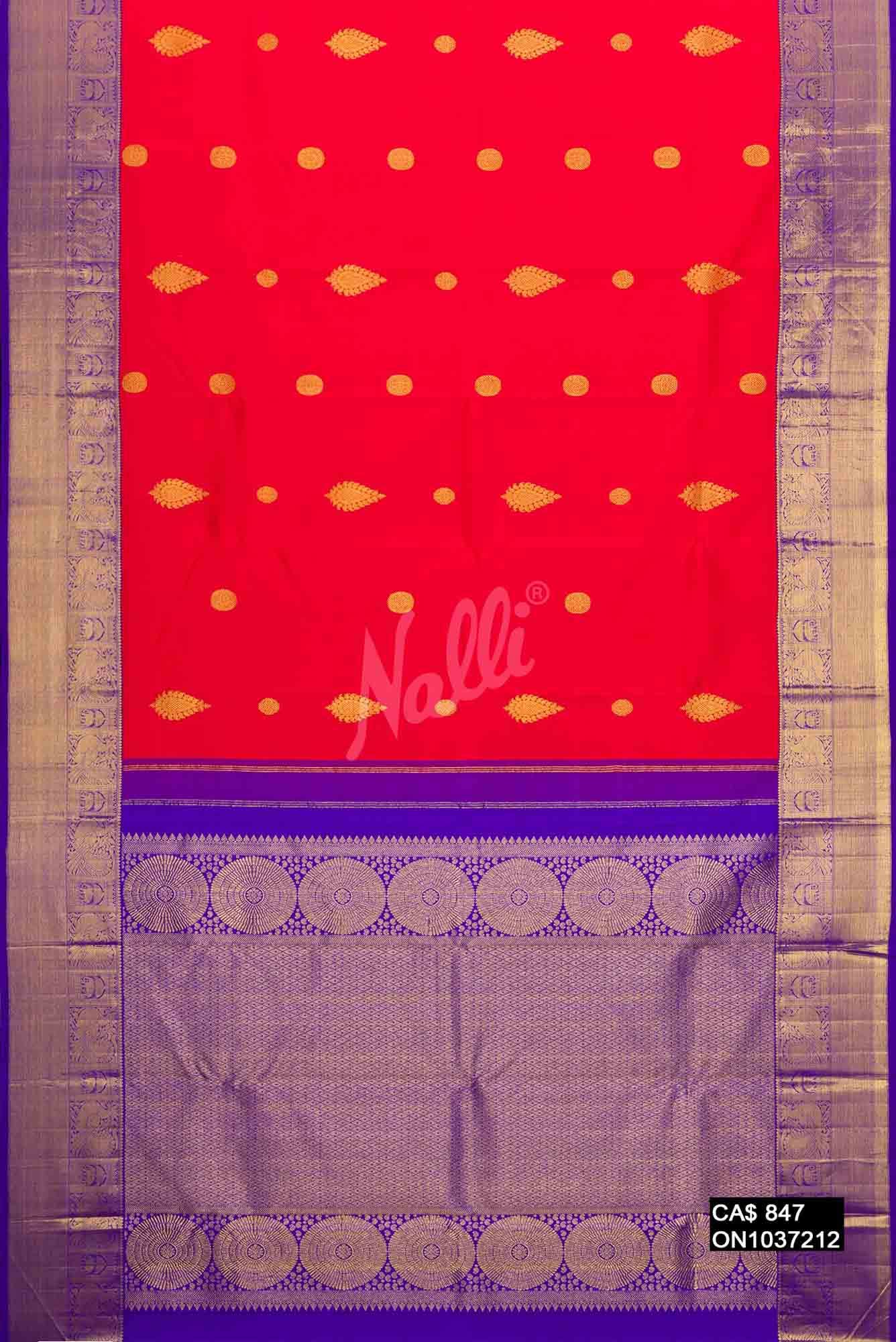 Red Kanchipuram Silk Saree
