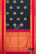Peacock Blue Kanchipuram Silk Saree