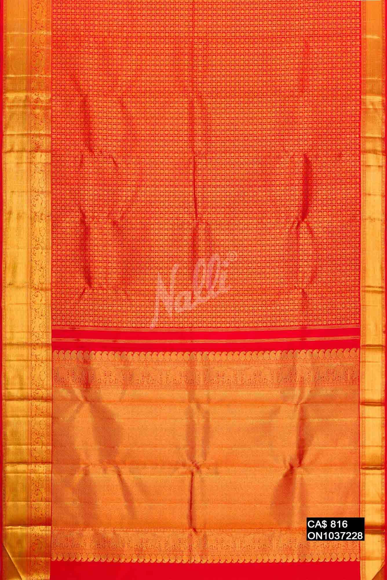 Red Kanchipuram Silk Saree