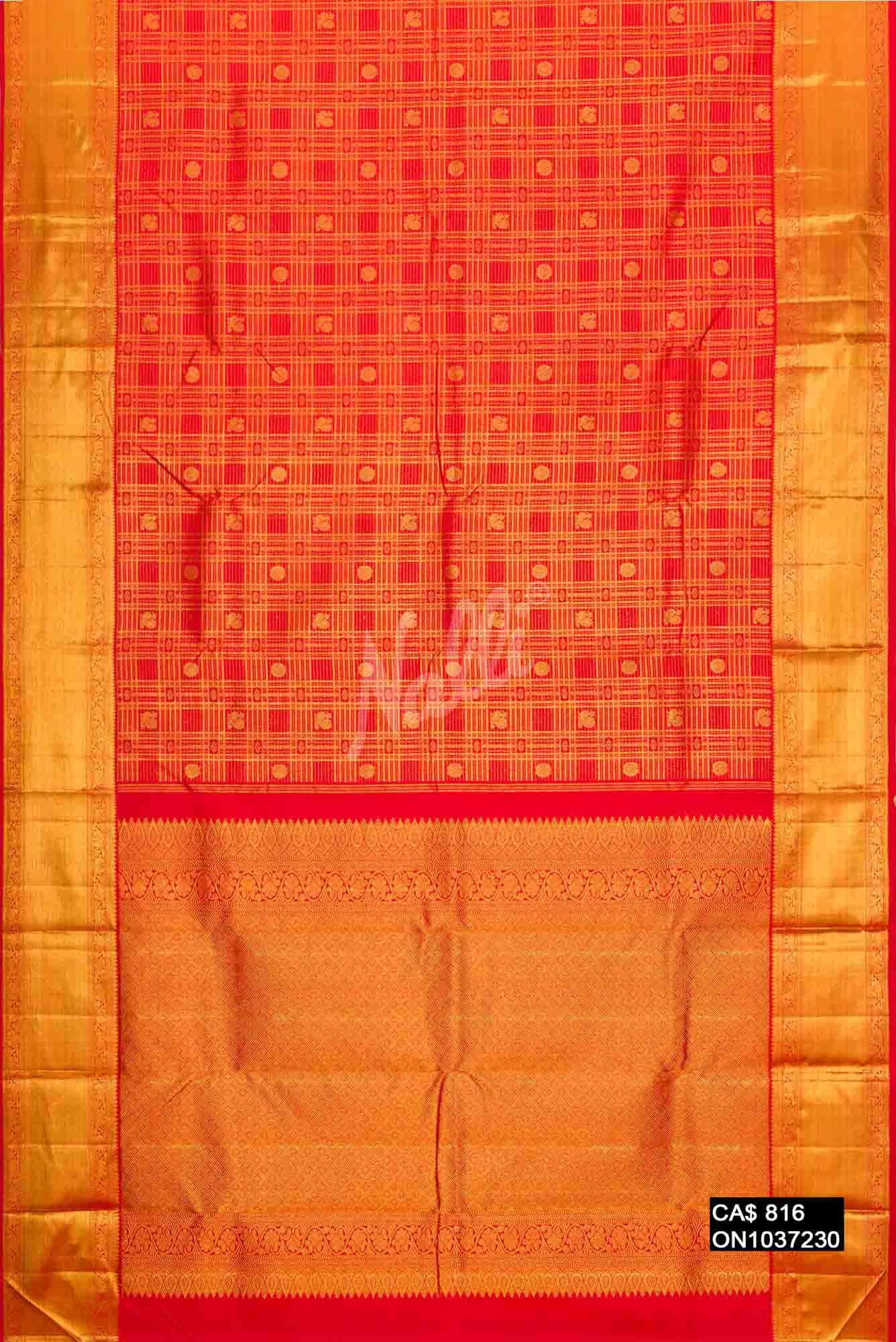 Red Kanchipuram Silk Saree
